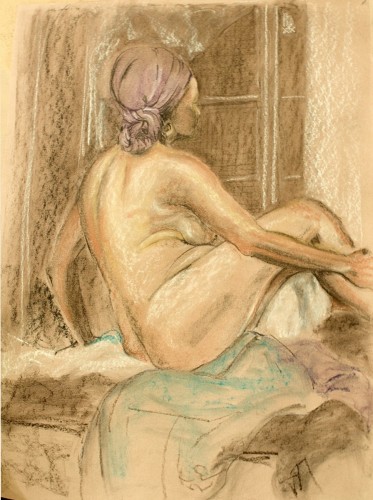 Nude Side-facing back